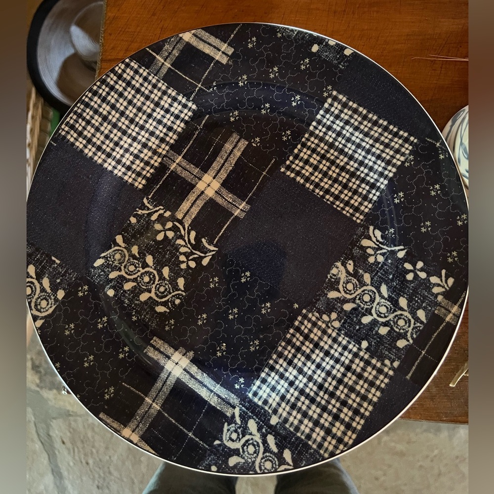 Selvedge Patchwork collection by American Living Dinner Plate price per each
